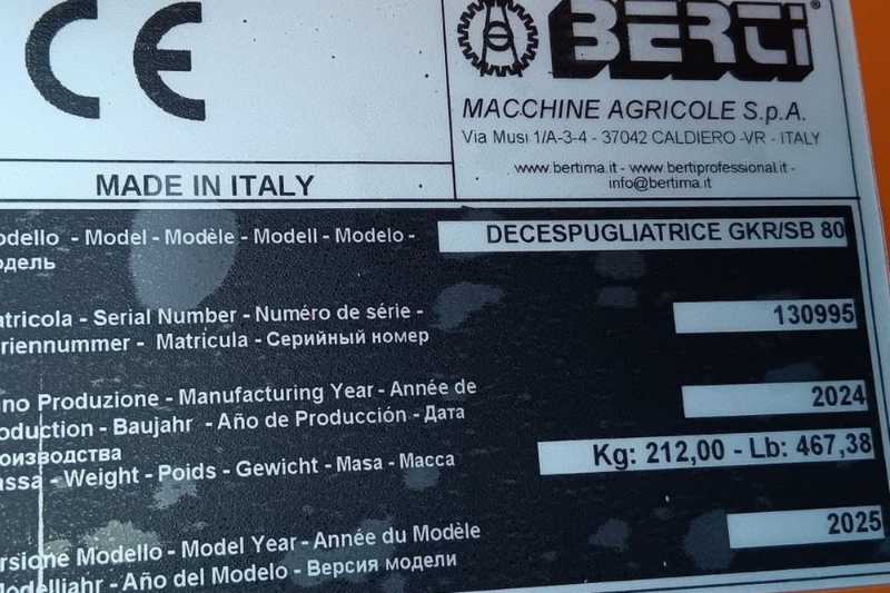 OmecoHub - Immagine BERTI GKR-SB80